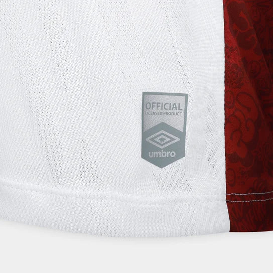 Camisa Fluminense II 25/26 s/n Torcedor Umbro Masculina - Branco+Vermelho