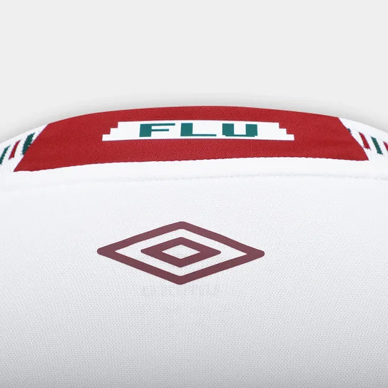 Camisa Fluminense II 25/26 s/n Torcedor Umbro Masculina - Branco+Vermelho