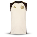 Regata Flamengo Treino Bege Adidas 26/27 - Torcedor - Pré Venda
