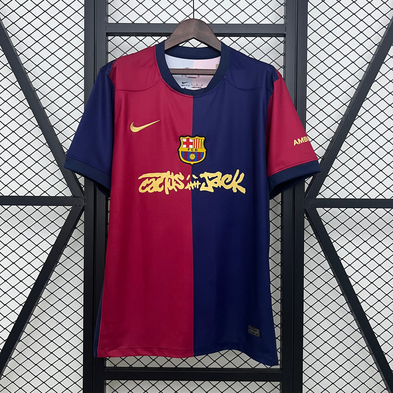 Camisa Barcelona Away x Travis Scott 25/26 - Nike Torcedor Masculina - LANÇAMENTO